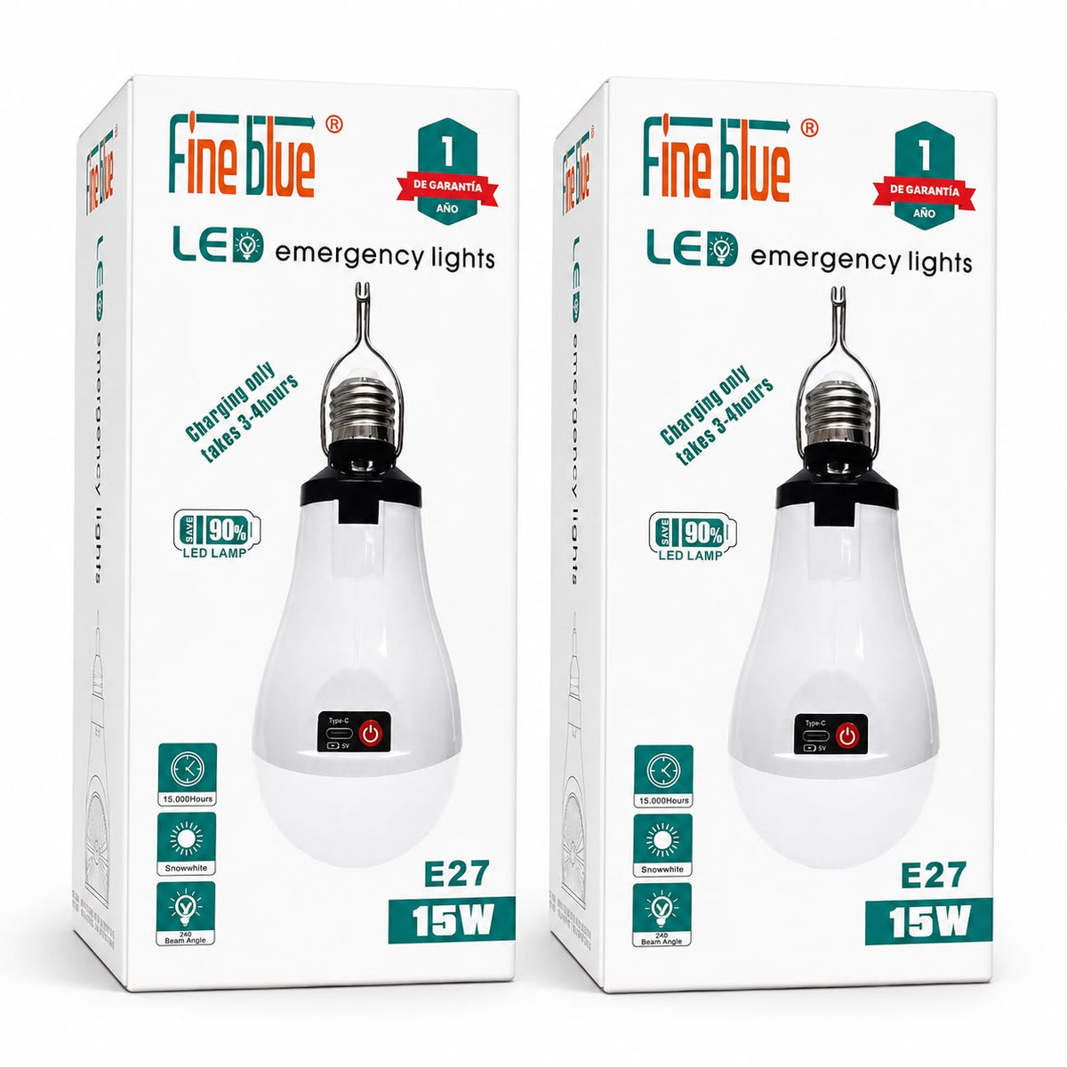 Ampoule LED Rechargeable 15W — L’éclairage qui prend le relais pendant la coupure